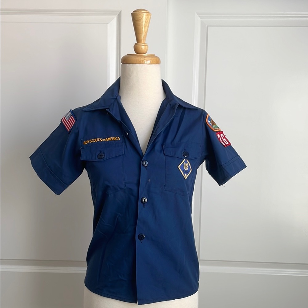 Blue Boy Scouts of America Button Down Shirt
